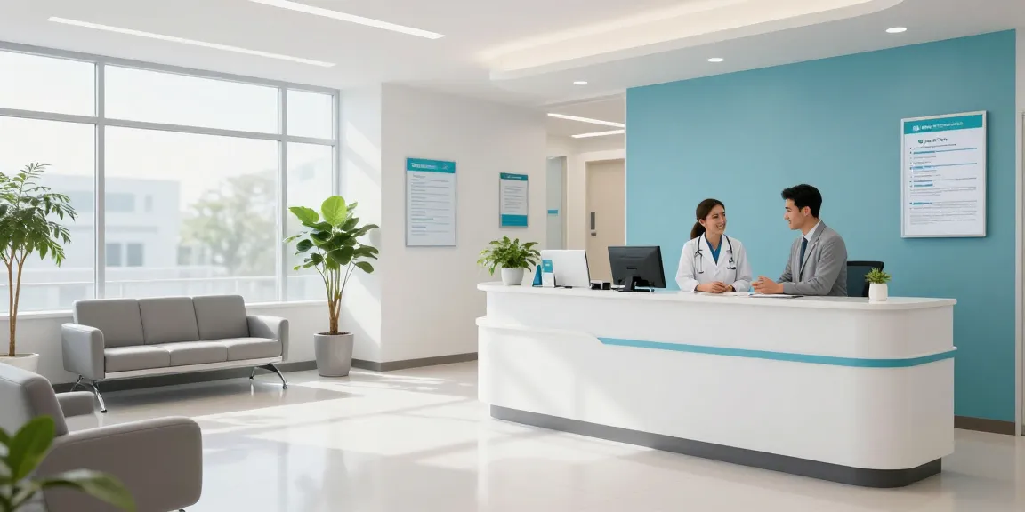 ACA health insurance for freelancers with compassionate patient care in a modern health clinic environment.