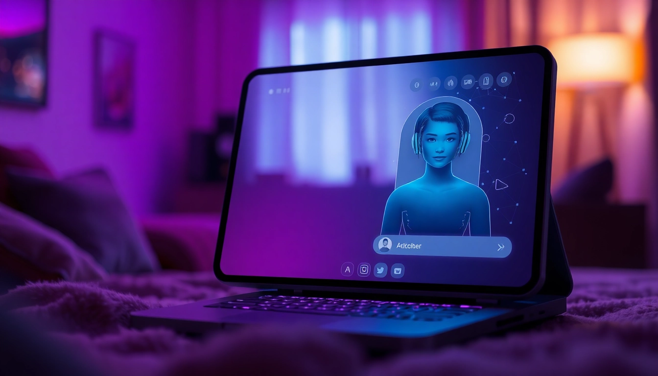 Engaging NSFW AI chat interface showcasing a virtual persona for mature users.