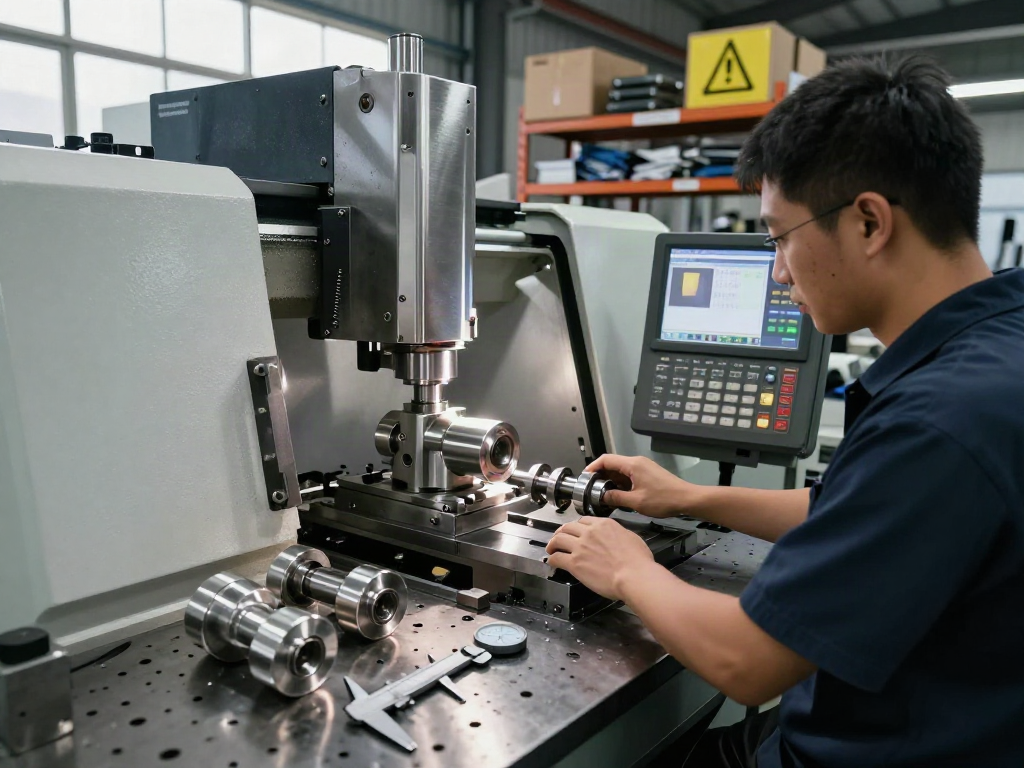 Crafting machined stainless steel parts with precision in a modern machining workshop.
