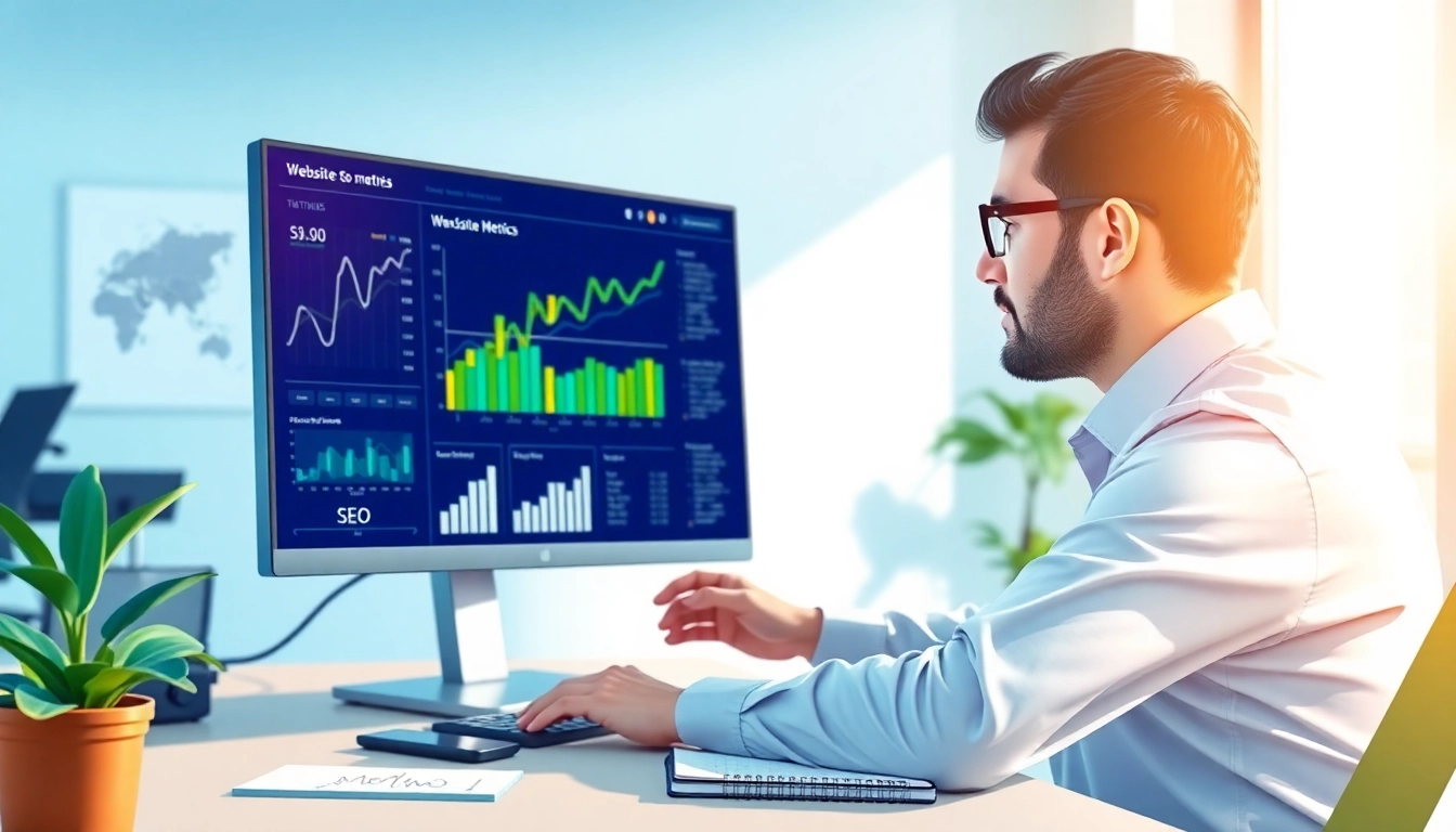 Anbieter suchmaschinenoptimierung durch einen SEO-Experten bei der Analyse von Website-Daten.