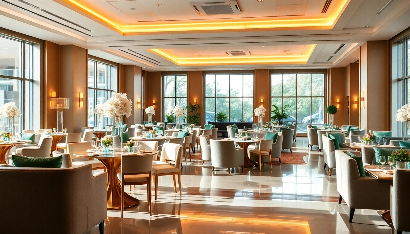 Beautifully arranged Event Furniture Rentals in a modern venue, showcasing elegant seating and decorative elements.