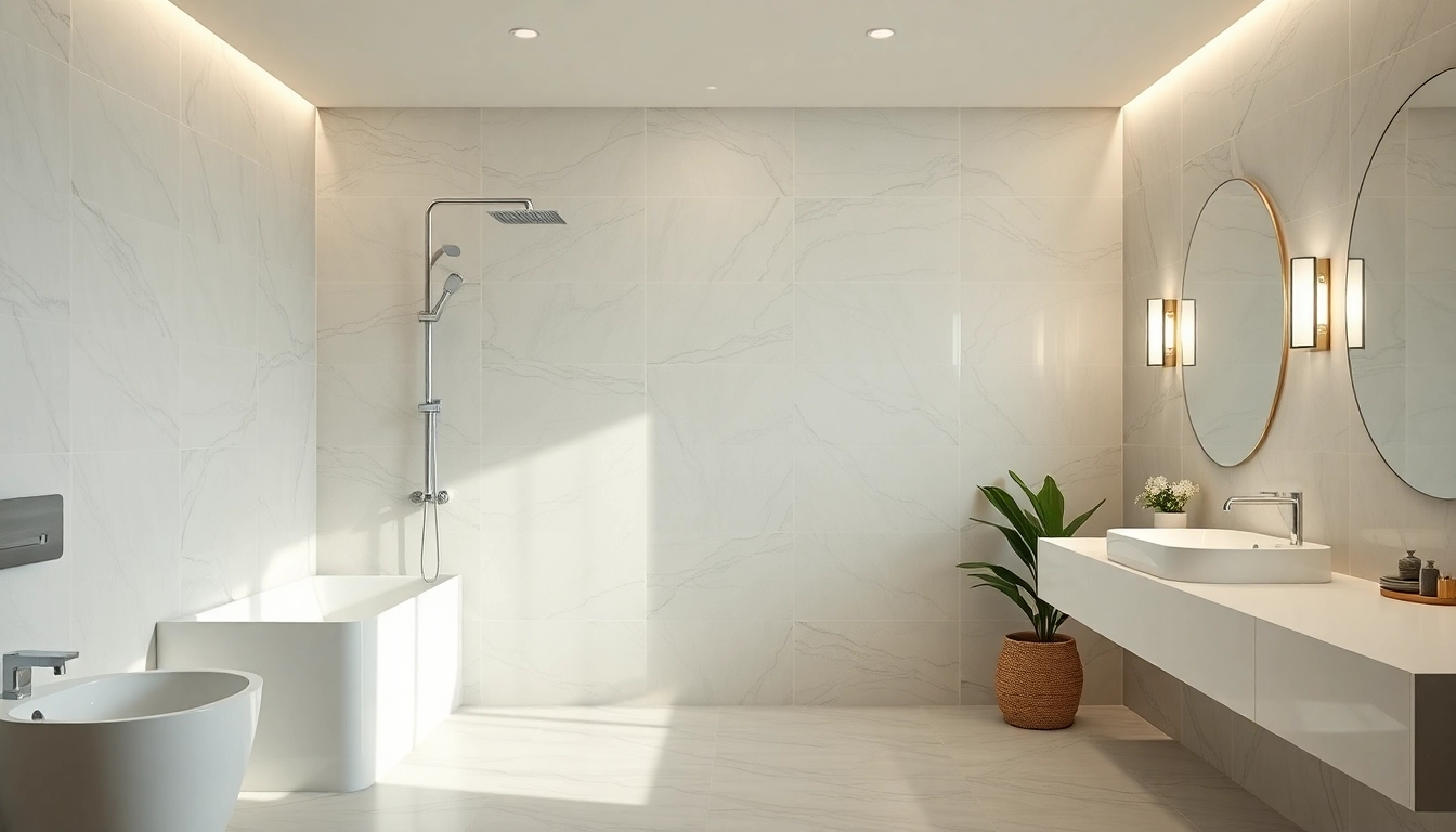 Admire the elegant douches à l'italienne designed for a modern bathroom, showcasing sleek aesthetics.