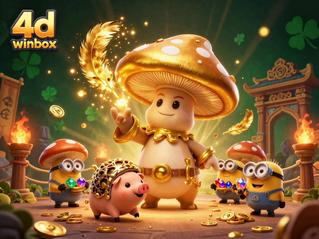 Engage in the magic of 4d winbox with treasure-hunting characters in a vibrant casino adventure.