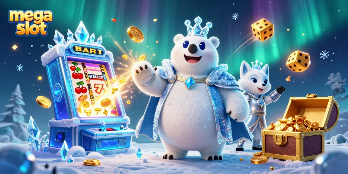 Engage with mega slot excitement through vibrant illustration of jackpot thrills and gaming action.