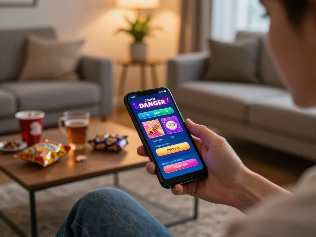 C168 đăng nhập on mobile app while enjoying a cozy living room gaming experience