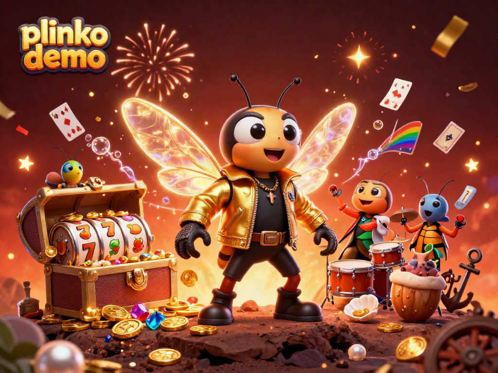 Experience the excitement of plinko demo with vibrant visuals and dynamic game elements in this vivid illustration.