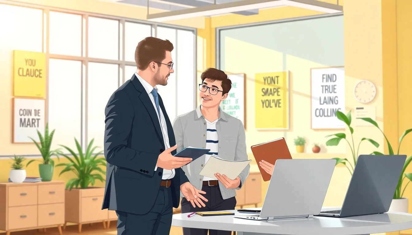 Engaging conversation about how to Find my true calling in a modern office environment.