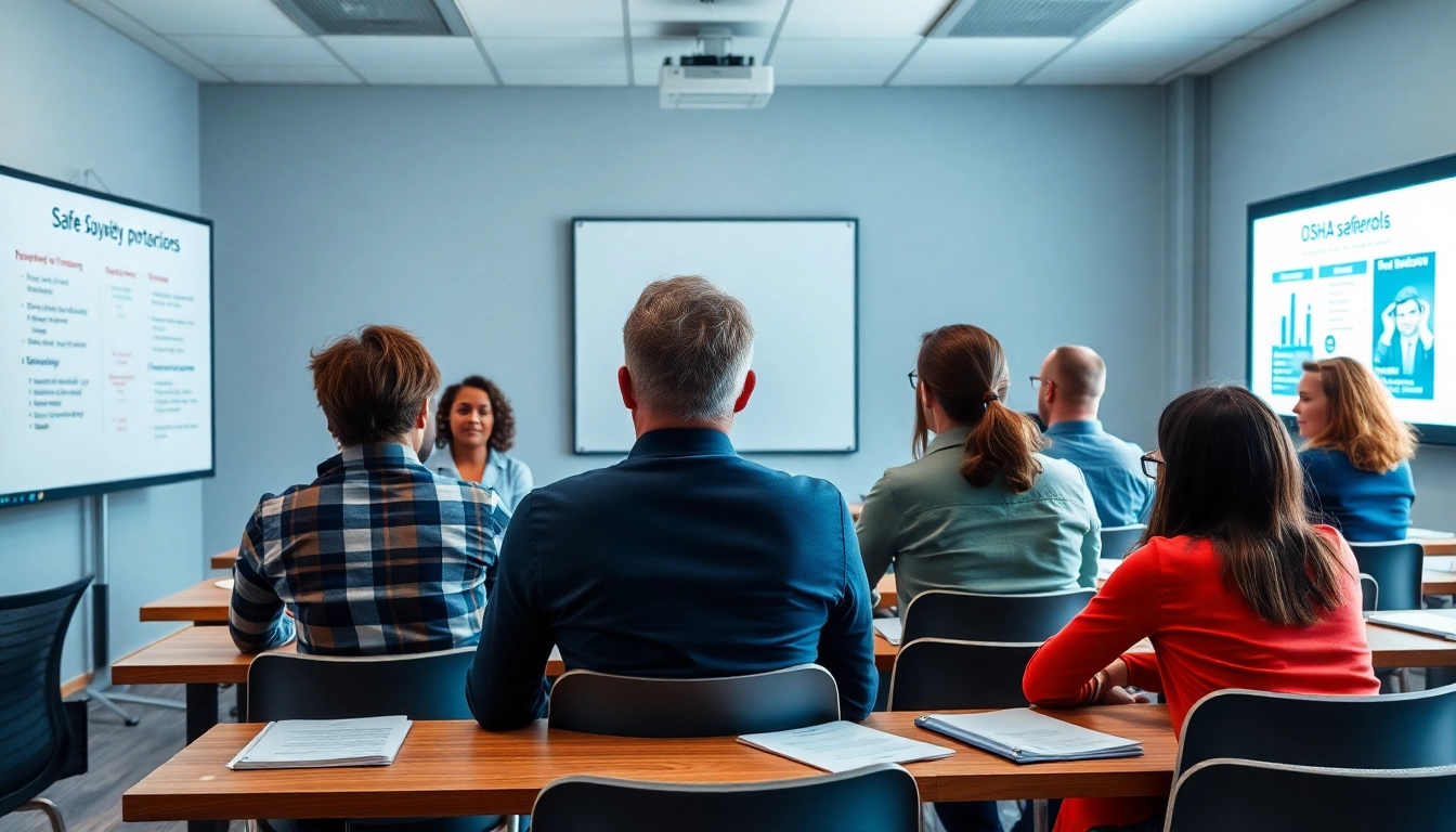 Learn about OSHA training carolinas in a professional safety training classroom.