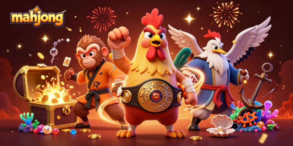 Engage with mahjong in an exciting casino-inspired scene featuring vibrant characters and rich visuals.