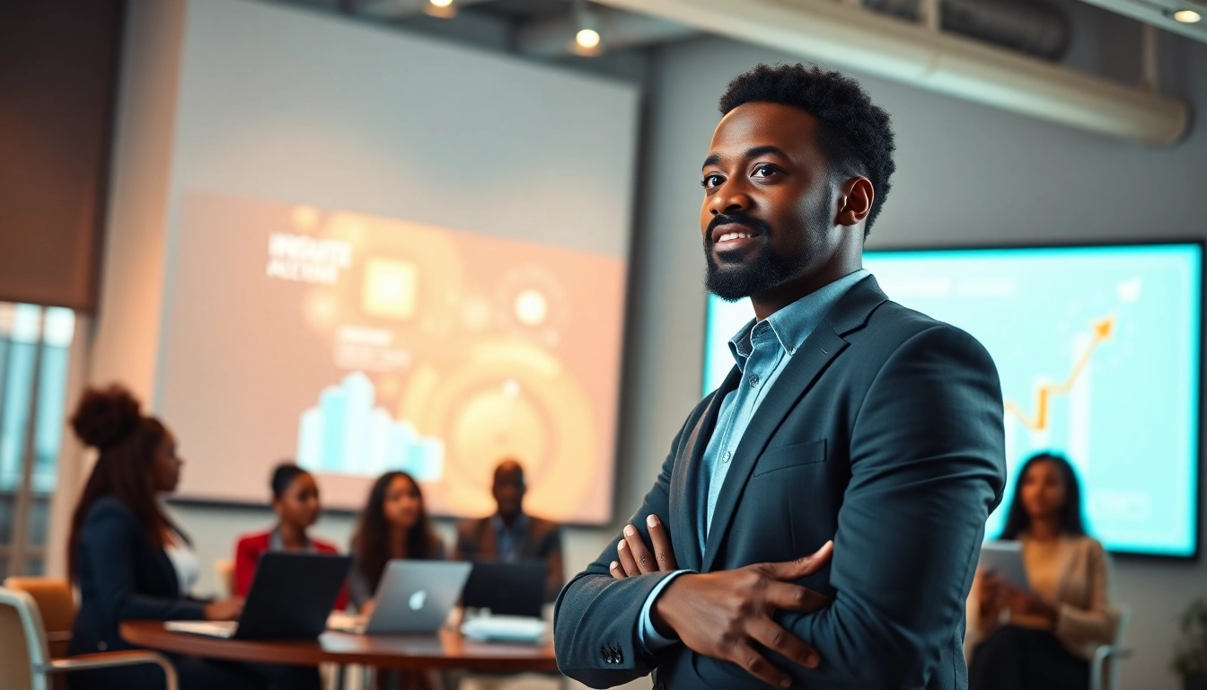 Empowering scene where a Black entrepreneur presents innovative ideas in 'Bet on Black' initiative.
