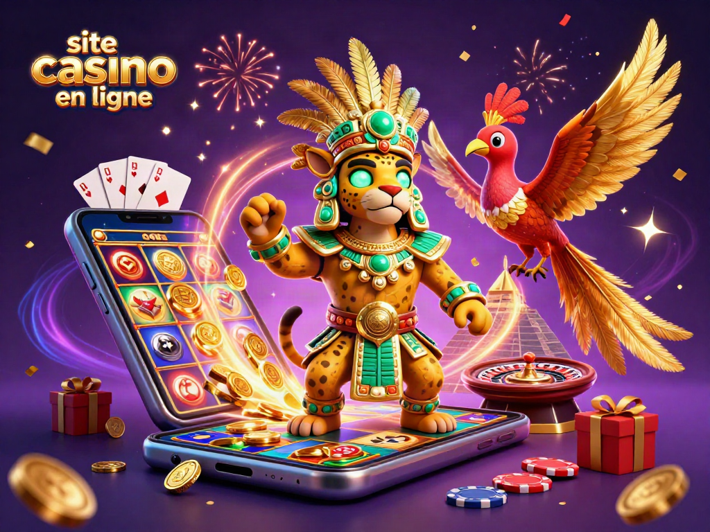 Découvrez le site casino en ligne avec un prêtre jaguar et un oiseau quetzal, symbole de la chance.