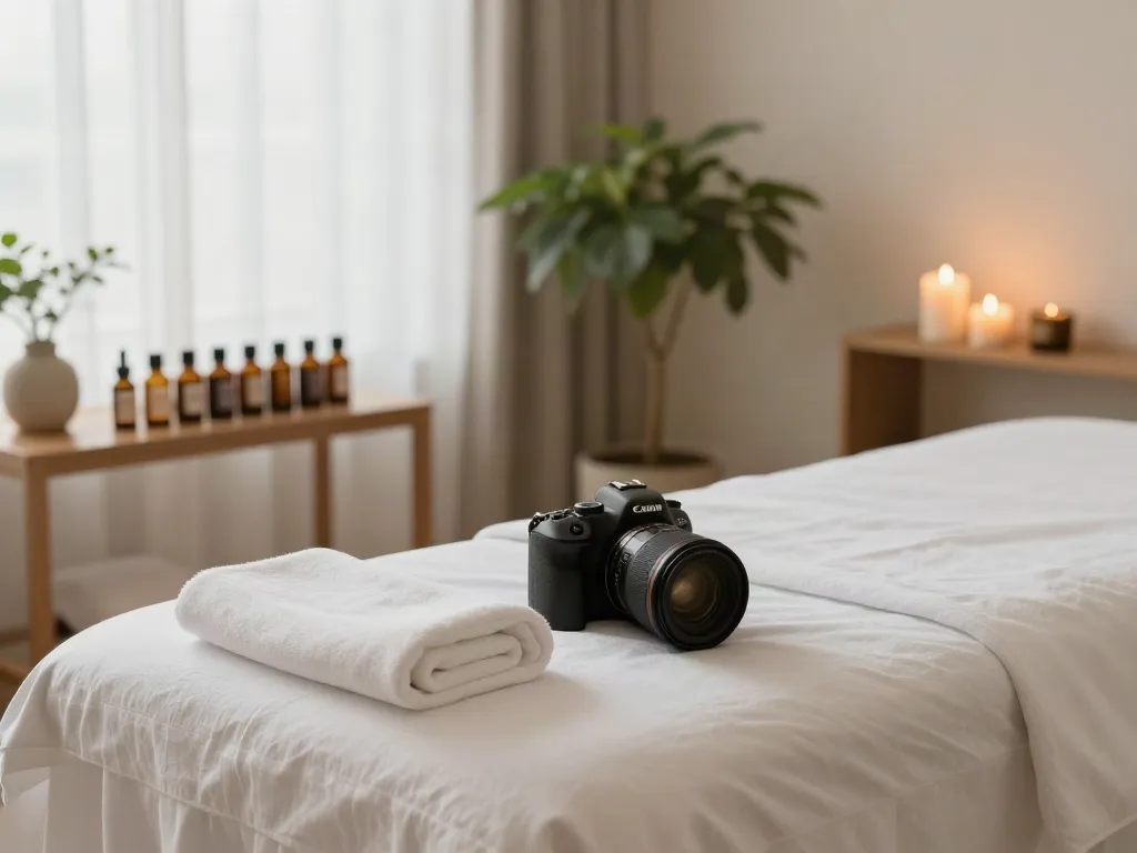 Relaxing atmosphere for 동작구출장마사지 with soothing decor and natural light.