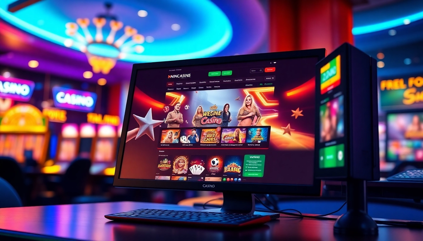 Engage with the excitement of Non Uk Casino with a sleek online gaming setup.