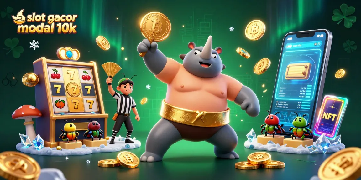 Engage with slot gacor modal 10k featuring vibrant characters and casino elements in an animated scene.