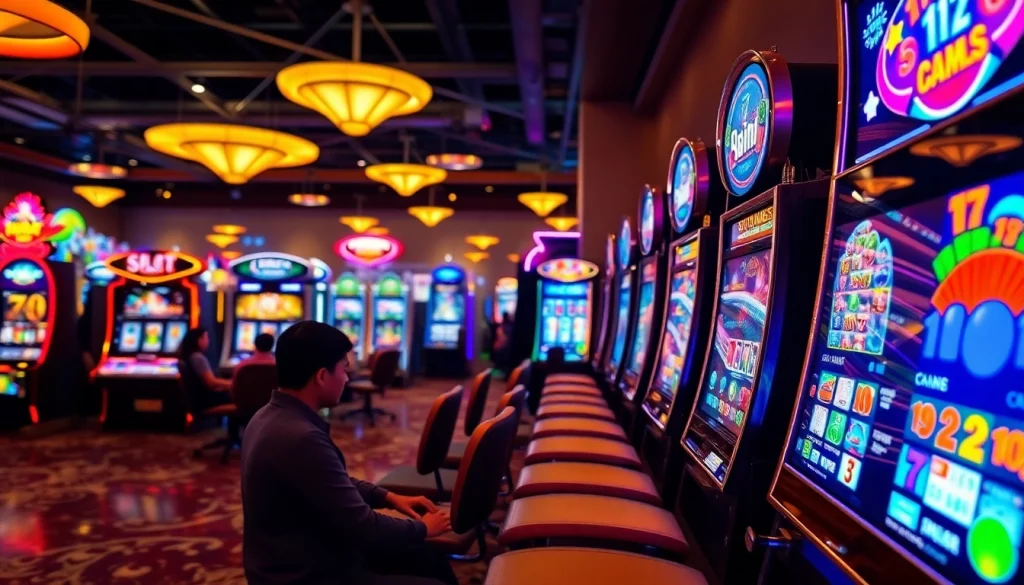 Jelajahi slot gacor hari ini dengan mesin slot colorful dan suasana kasino yang meriah.