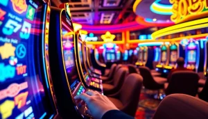 Main player enjoying the pakde4d slot experience with colorful casino backgrounds.