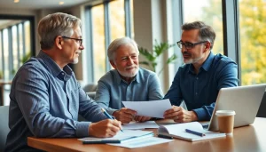 Strategic consultation on retirement planning San Antonio with a financial advisor and clients.