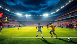 해외축구중계 생생한 경기의 열광적인 팬들과 함께하는 모습