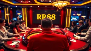 Exciting RR88 roulette scene with players engaged in a thrilling betting experience.