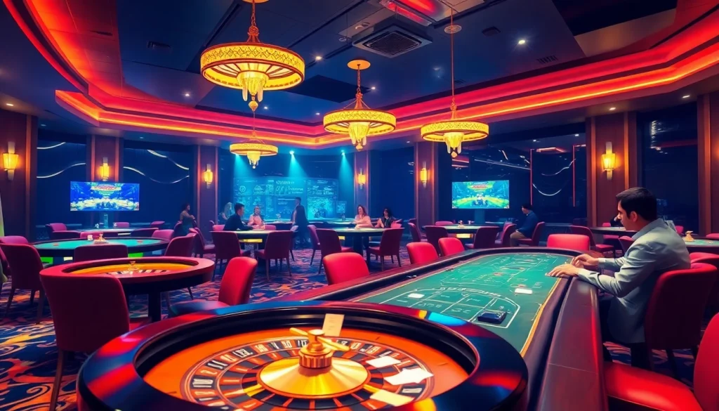 Experience the thrill of Indibet APK download with an exciting casino scene filled with poker tables and vibrant betting slips.