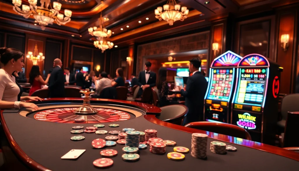 Experience the thrill of gambling at a casino as players engage around the roulette table; Nếu như vậy bám vào đây.