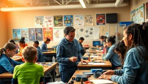 Students learning practical skills at a Trade School Knoxville TN with a collaborative environment.