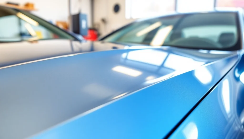 Ceramic coating Chattanooga enhancing vehicle's shine in a professional detailing environment.