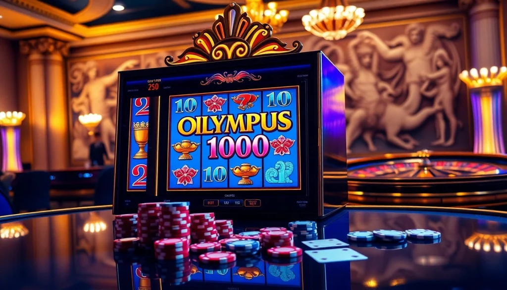 Putar mesin slot Olympus 1000 untuk kemenangan mendebarkan di meja kasino.