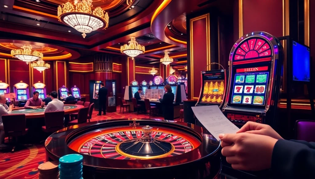 Players enjoying gaming excitement at the 11BET roulette table in a luxury casino.