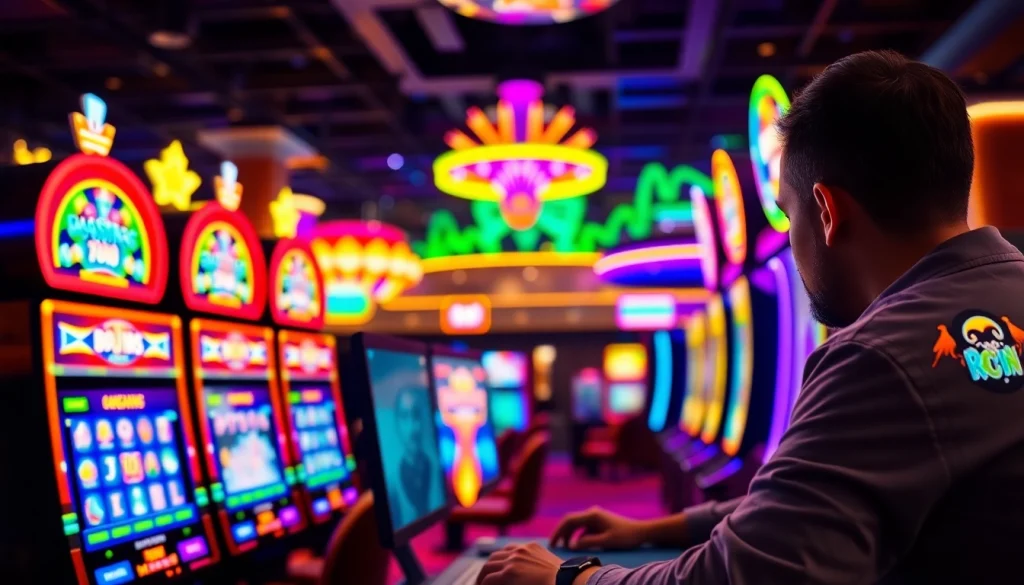 Menang slot deposit 1000 dengan semangat di kasino online yang penuh warna.