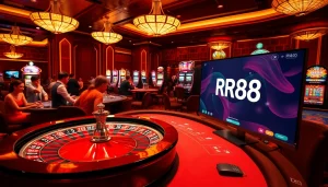 Experience the thrill of RR88 with engaging casino gaming visuals.